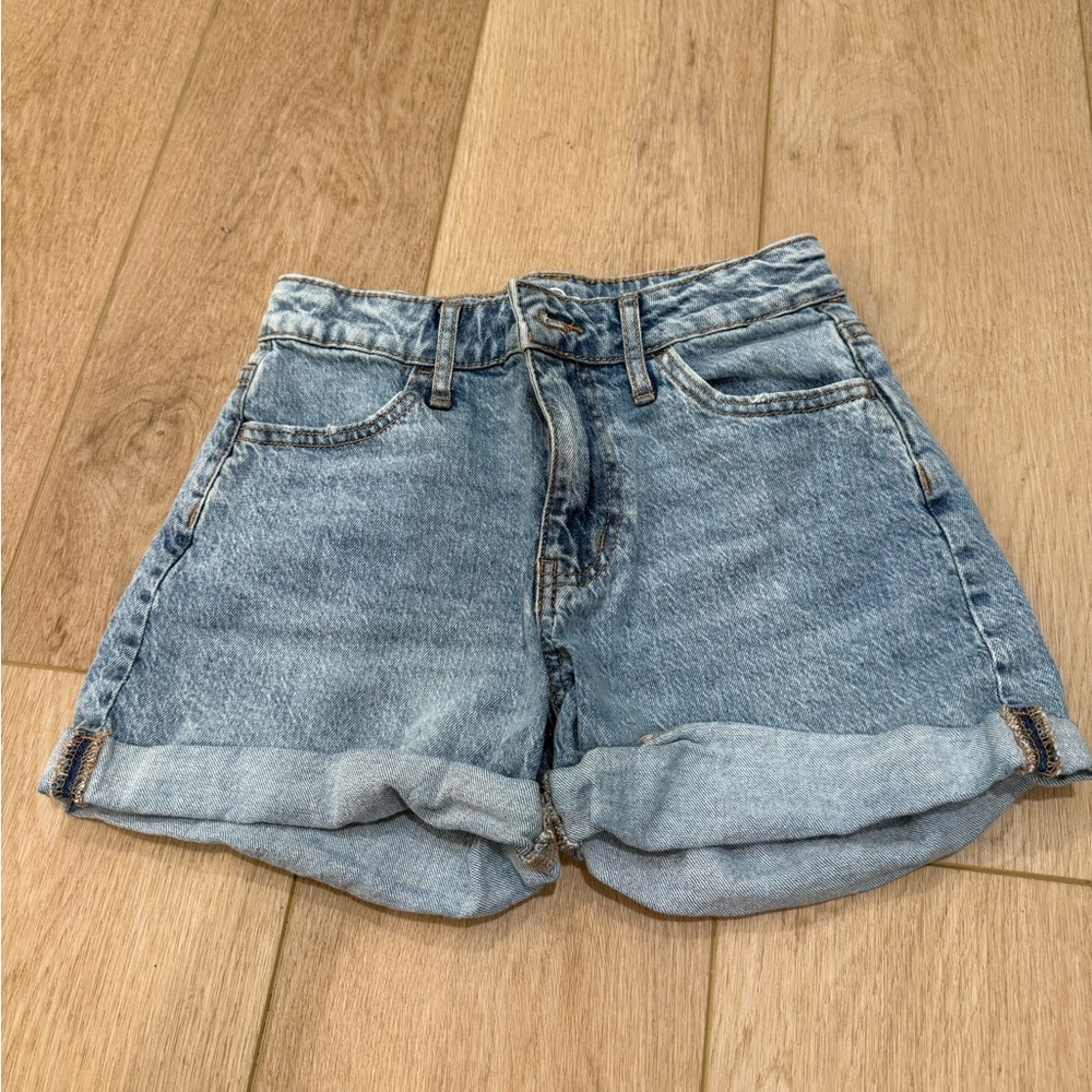 art class Blue Jean Shorts Distressed Mid-Thigh